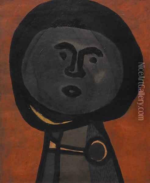 Melon Head 1936 Oil Painting - Lajos Vajda