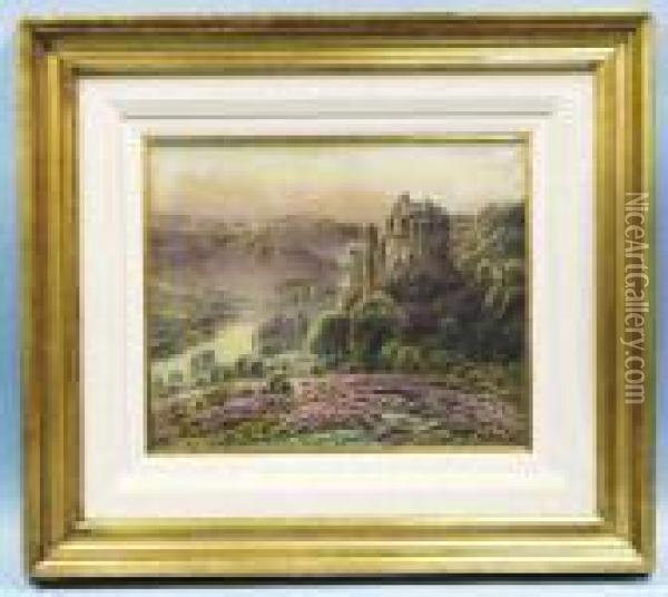 Chateau De Beleaslet Oil Painting - Gaston Anglade