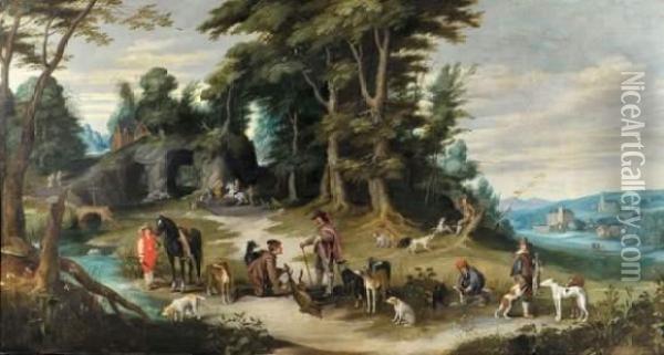 La Chasse Oil Painting - Jan Wildens