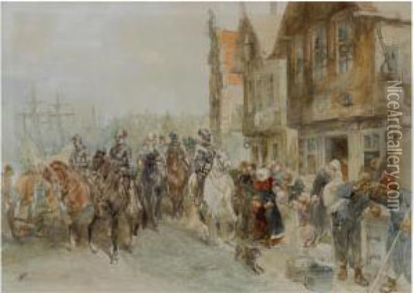 The Duke Of Alba's Entry Into Amsterdam Oil Painting - Charles Rochussen