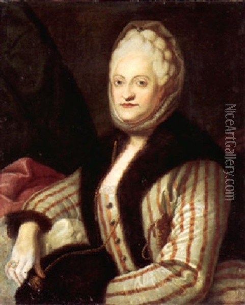 Brustbild Maria Kunigunde, Prinzessin Von Sachsen Oil Painting - Anton Graff