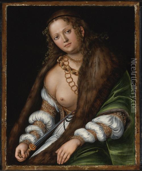 Lucretia Oil Painting - Lucas The Elder Cranach