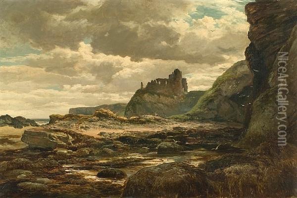 Castle Tantallon, Scotland Oil Painting - Samuel Bough