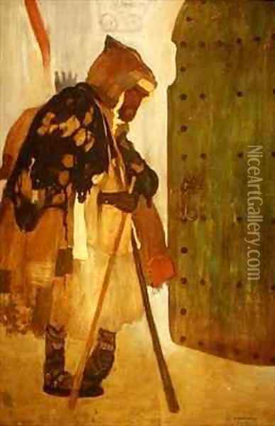 The Arab Beggar Oil Painting - Henri-Jacques Evenepoel