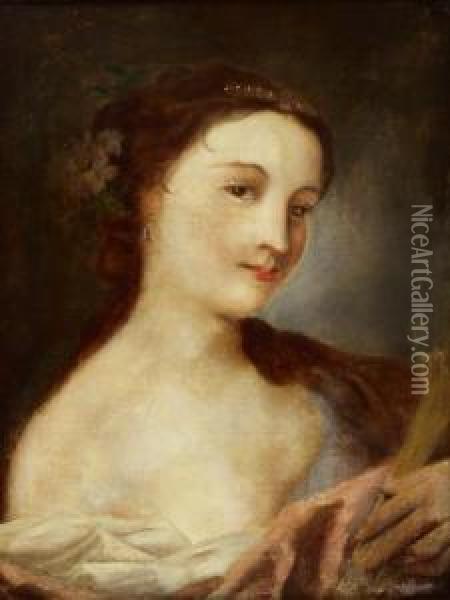 Damenbildnis Oil Painting - Rosalba Carriera