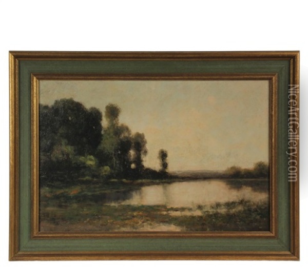 The Little River Oil Painting - Max Weyl