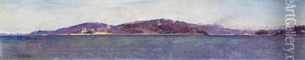 Sydney Harbor Oil Painting - Tom Roberts