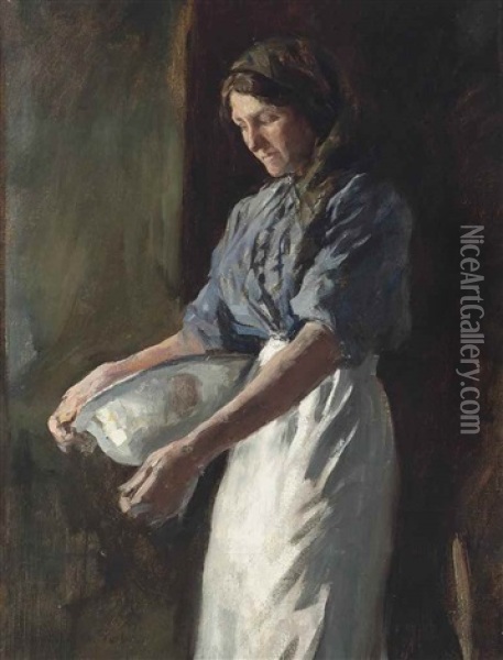 The Farmer's Wife Oil Painting - Stanhope Forbes
