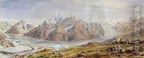 Karakoram Oil Painting - Henry Haversham Godwin-Austen