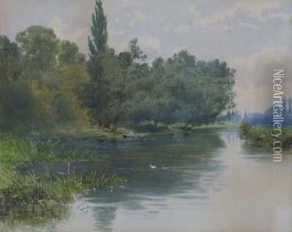 Mapledurham Oil Painting - Francis George Coleridge