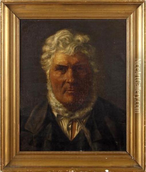 Portrait Of A Gentleman Oil Painting - Hans Christian Koefoed