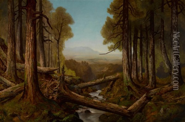 Untitled (landscape) Oil Painting - Ralph Albert Blakelock