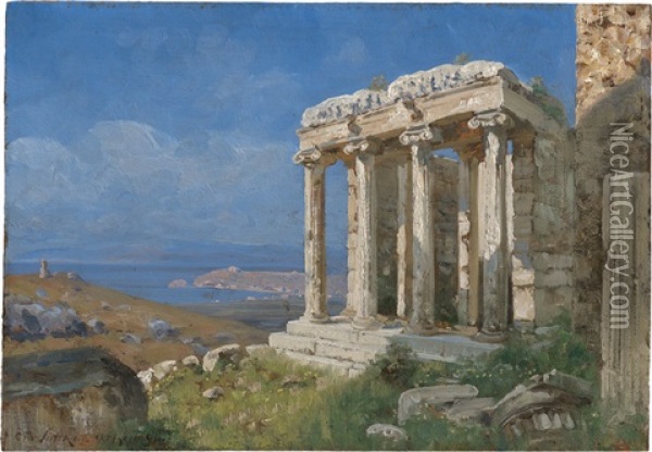 Athen Oil Painting - Carl Wuttke