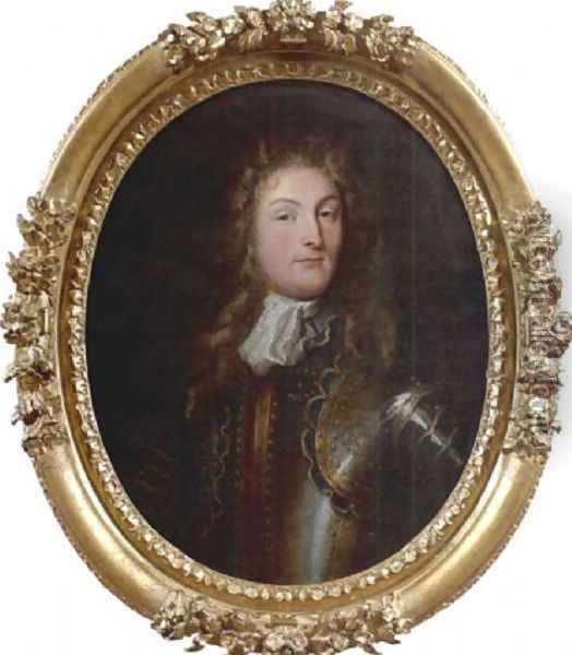 Portrait de Louis de Bourbon, prince de Conde dit Monsieur le duc Oil Painting - Jean Baptiste Bonnart