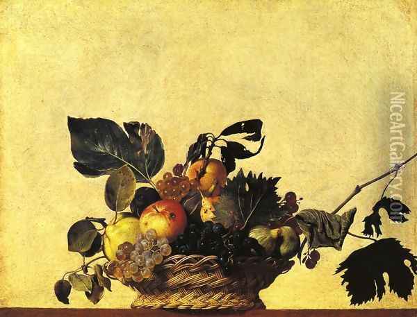 Still Life with a Basket of Fruit Oil Painting - Caravaggio