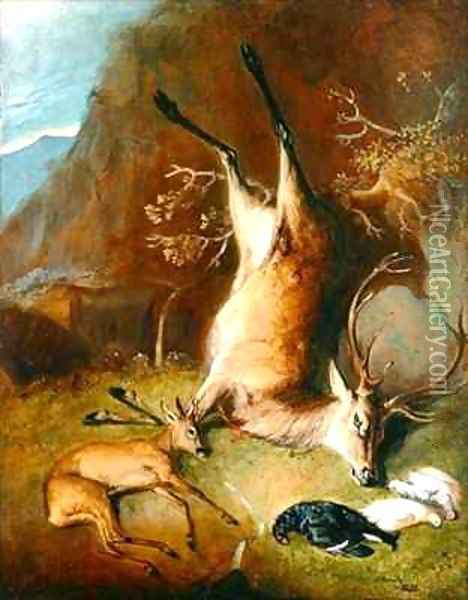 Highland Landscape Oil Painting - John Snr Ferneley