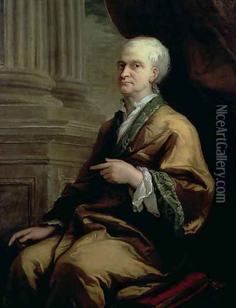 Portrait of Sir Isaac Newton 1642-1727 c.1710 Oil Painting - Sir James Thornhill
