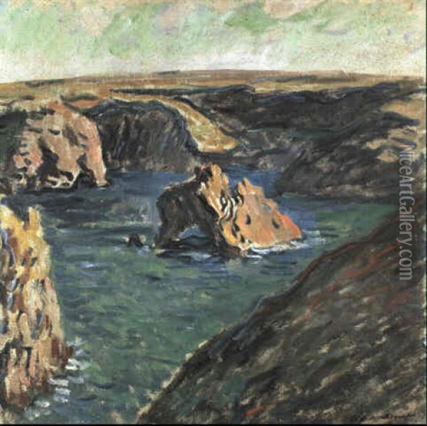 Belle-ile Oil Painting - Claude Monet