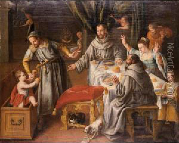 The Miracle Of Saint Francis Oil Painting - Juan Sanchez Cotan