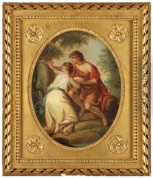 Angelica And Bedoro Oil Painting - Angelica Kauffmann