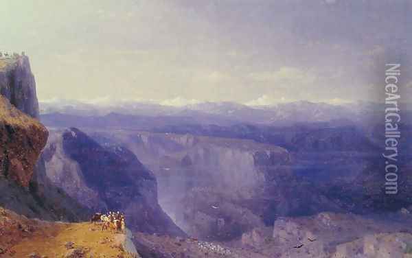 The Caucasus Oil Painting - Ivan Konstantinovich Aivazovsky