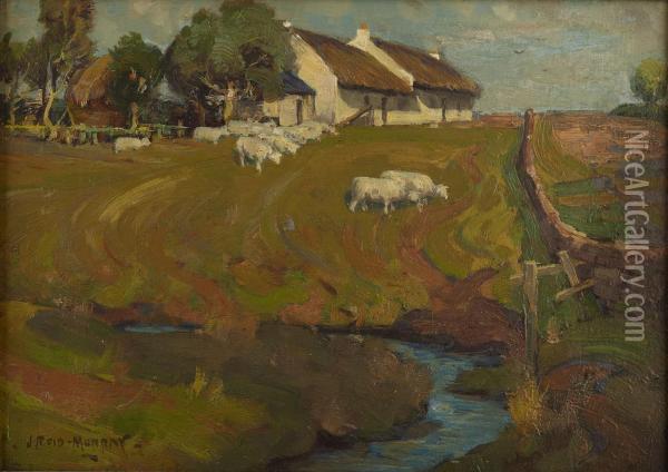 The Steading Oil Painting - John Reed Murray