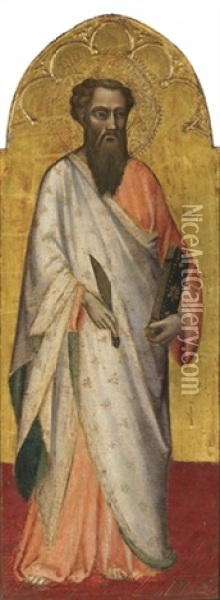Saint Bartholomew Oil Painting - Spinello Aretino