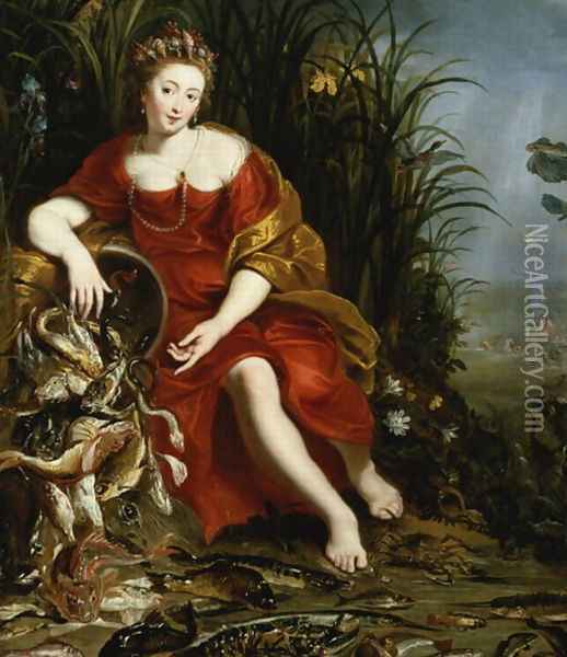 Allegory of Water Oil Painting - Cornelis De Vos