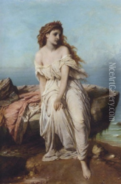 The Sea Nymph Oil Painting - Thomas Francis Dicksee