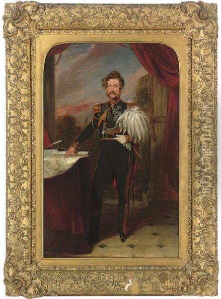 Portrait Of Don Carlos Maria Oil Painting - Franz Xavier Winterhalter