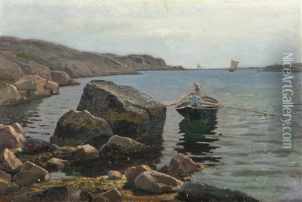 Fra Svinor Oil Painting - Carl Wilhelm Boeckman Barth