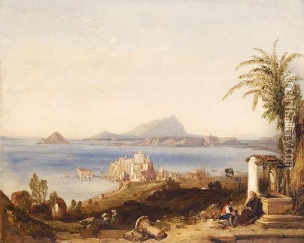 Il Golfo Di Baia Da Pozzuoli Oil Painting - William Clarkson Stanfield