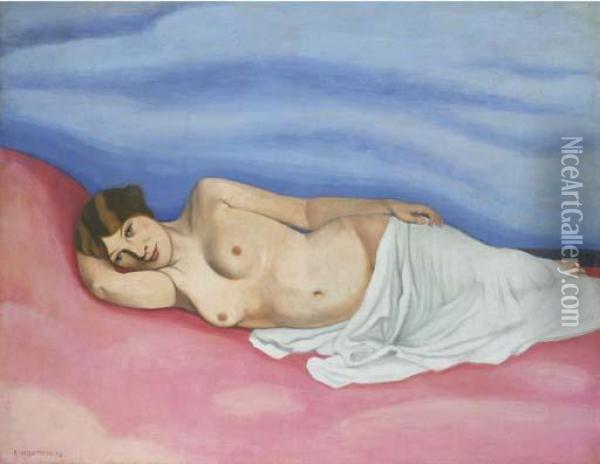 Femme Nue Couchee Oil Painting - Felix Edouard Vallotton