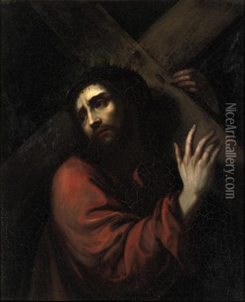 Christ Carrying The Cross Oil Painting - Daniele Crespi