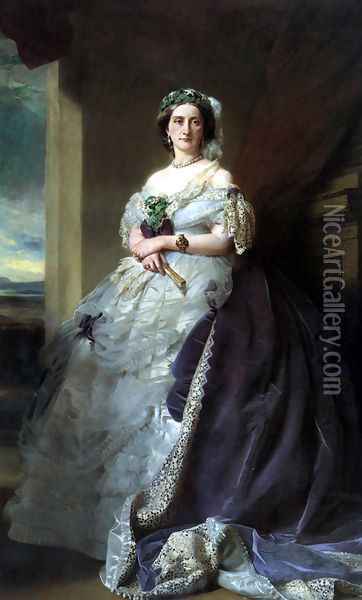 Julia Louise Bosville, Lady Middleton Oil Painting - Franz Xavier Winterhalter