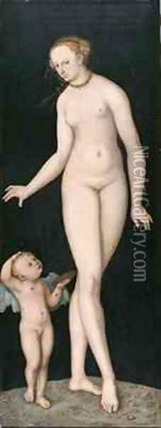 Venus and Cupid 3 Oil Painting - Lucas The Elder Cranach
