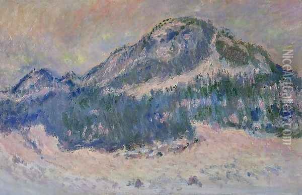 Mount Kolsaas Rose Reflection Oil Painting - Claude Oscar Monet