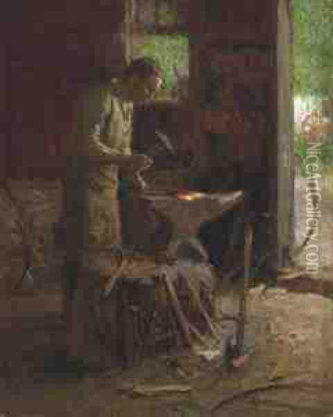 The Blacksmith Oil Painting - Edward Henry Potthast