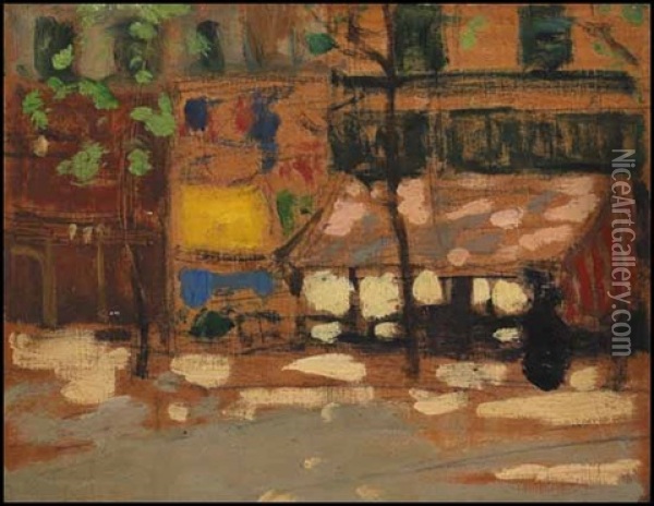 Cafe, Paris Oil Painting - James Wilson Morrice