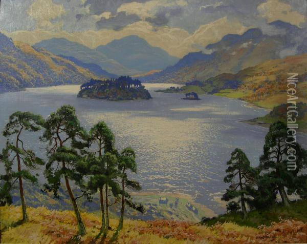Queen's View Oil Painting - Robert Houston