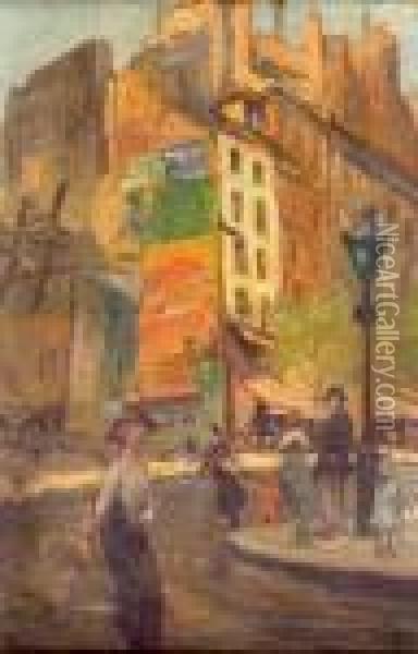 L'avenue Junot A Montmartre Oil Painting - Louis Abel-Truchet