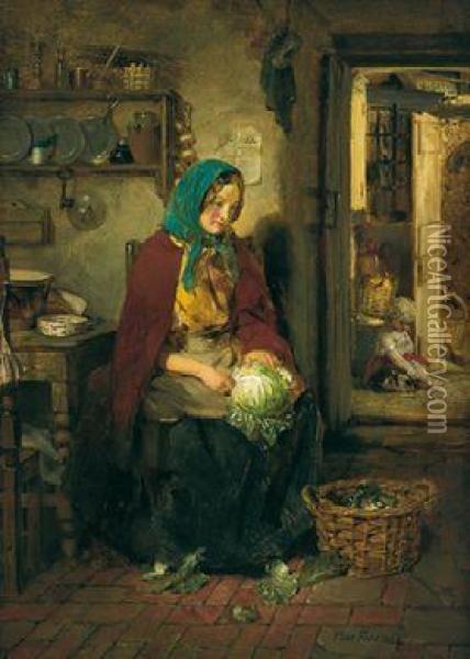 In Der Kuche Oil Painting - Thomas Faed