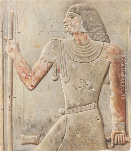 Tomb Of Meruka Oil Painting - Joseph Lindon Smith