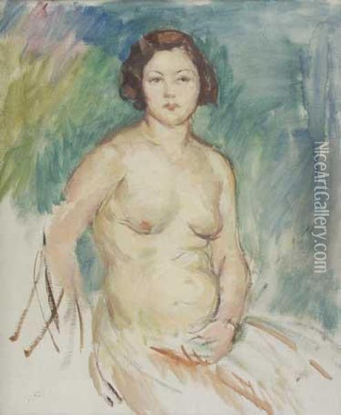 Desnudo Oil Painting - Ricardo Canals y Llambi