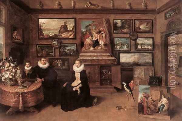 Sebastiaan Leerse in his Gallery Oil Painting - Frans the younger Francken