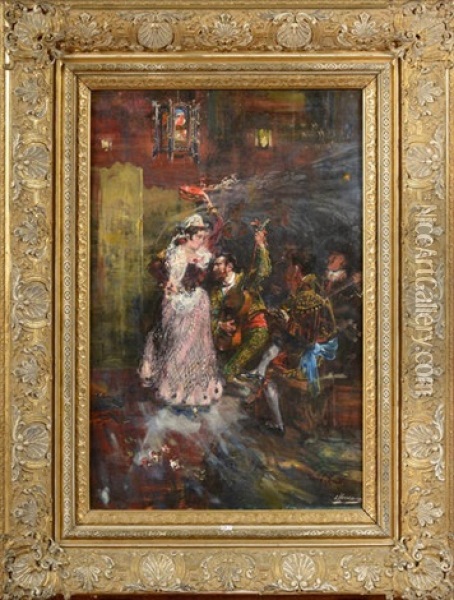 Danse Espagnole Oil Painting - Lievin Herremans