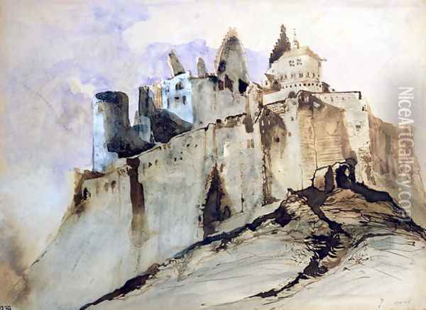 The Chateau of Vianden Oil Painting - Victor Hugo