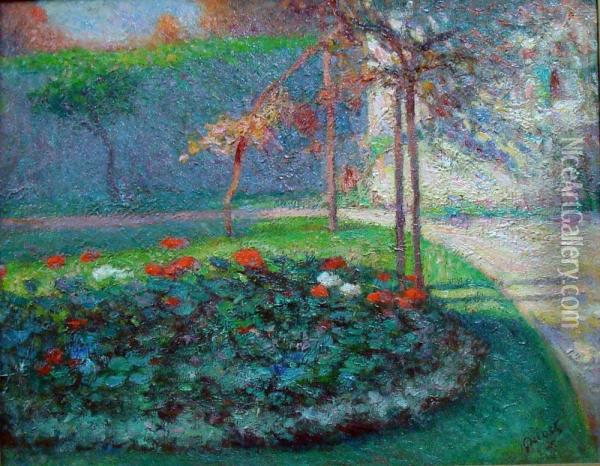 Jardin Fleuri Oil Painting - Ernest Quost