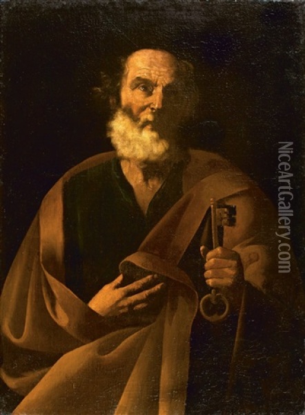 Der Heilige Petrus Oil Painting - Francesco Fracanzano