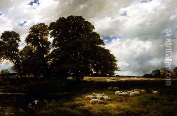 Landscape with Sheep Oil Painting - Edmund Morison Wimperis